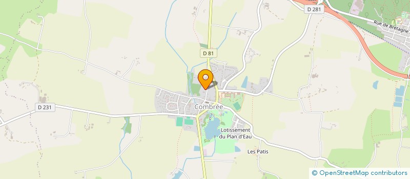 localisation de l'entreprise ASSOCIATION POUR LA SAUVEGARDE ET LA MISE EN VALEUR DU COLLEGE DE COMBREE à OMBREE D'ANJOU