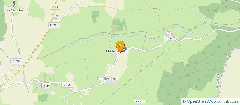 localisation de l'entreprise ASSOCIATION POUR LA SAUVEGARDE ET LA PROTECTION DU PATRIMOINE DE CHALLEMENT - NIEVRE à CHALLEMENT
