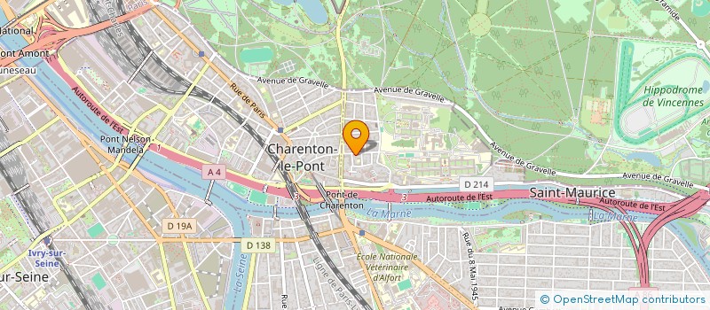 localisation de l'entreprise ASSOCIATION POUR LA SAUVEGARDE ET LA RECONVERSION DU GROUPE SCOLAIRE JEAN JAURES DE CHARENTON à SAINT-MAURICE