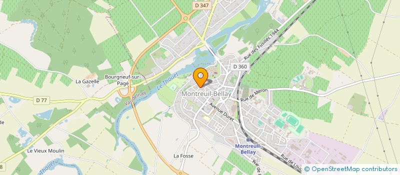 localisation de l'entreprise ASSOCIATION POUR LA SAUVEGARDE ET LA VIE DE L'ORGUE DE MONTREUIL-BELLAY à MONTREUIL-BELLAY