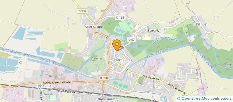 localisation de l'entreprise ASSOCIATION POUR LA SAUVEGARDE ET LE DEVELOPPEMENT DES HARDINES  HAM