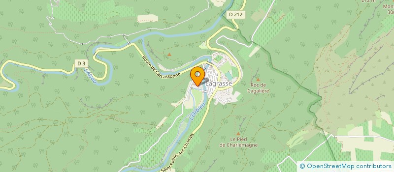 localisation de l'entreprise ASSOCIATION POUR LA SAUVEGARDE ET MISE EN VALEUR DE L'ABBAYE DE LAGRASSE à LAGRASSE