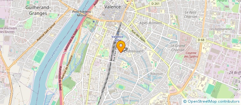 localisation de l'entreprise ASSOCIATION POUR LA SAUVEGARDE HABITAT à VALENCE