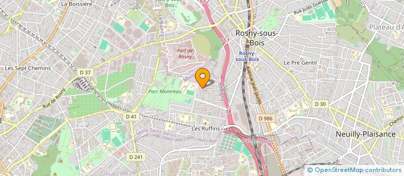 localisation de l'entreprise ASSOCIATION POUR LA SOLIDARITE, L'INFORMATION ET LES LANGUES à MONTREUIL