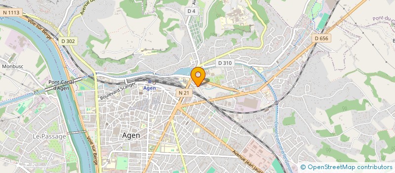 localisation de l'entreprise ASSOCIATION POUR LA STERILISATION ET LA NON PROLIFERATION DES CHATS DES RUES EN 47 ASCHA  AGEN