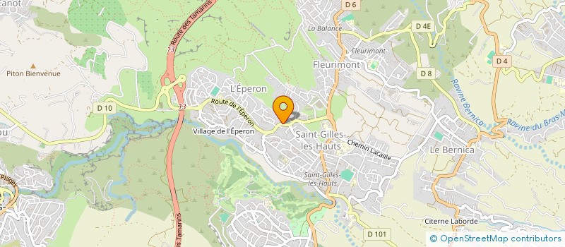 localisation de l'entreprise ASSOCIATION POUR LA VALORISATION DES PNEUMATIQUES USAGES DE LA REUNION à SAINT-PAUL