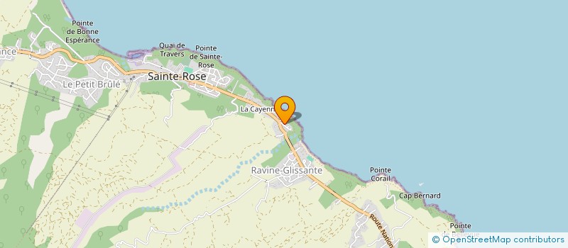 localisation de l'entreprise ASSOCIATION POUR LA VISIBILITE NUMERIQUE EN FAVEUR DES ACTEURS TOURISTIQUE DE SAINTE-ROSE  SAINTE-ROSE