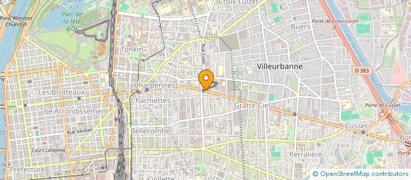 localisation de l'entreprise ASSOCIATION POUR LE CINEMA à VILLEURBANNE