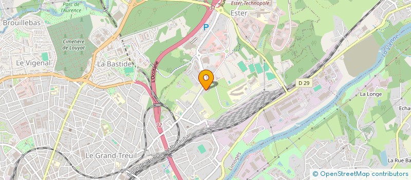 localisation de l'entreprise ASSOCIATION POUR LE CODEVELOPPEMENT DES ENTREPRENEURS à LIMOGES