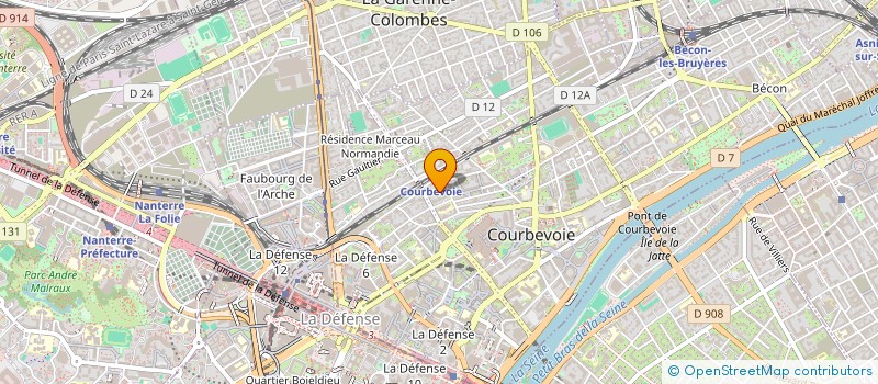 localisation de l'entreprise ASSOCIATION POUR LE DEPLOIEMENT DE PARCOURS DE SANTE TERRITORIAUX ET PHYGITAUX à COURBEVOIE