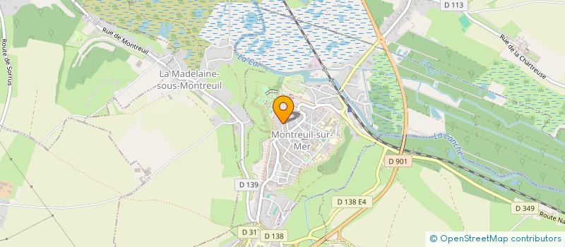 localisation de l'entreprise ASSOCIATION POUR LE DEVELOPPEMENT ARTISTIQUE ET CULTUREL  MONTREUIL-SUR-MER