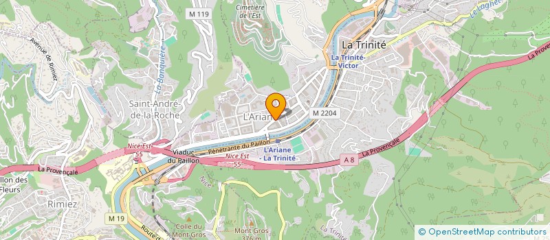localisation de l'entreprise ASSOCIATION POUR LE DEVELOPPEMENT COMMUNAUTAIRE DE M'BAGNE (ADCM) à NICE
