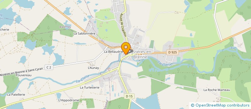 localisation de l'entreprise ASSOCIATION POUR LE DEVELOPPEMENT CULTUREL à MEZIERES-EN-BRENNE