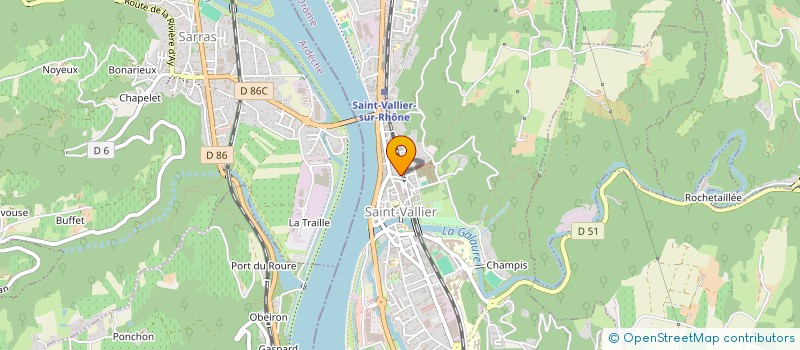 localisation de l'entreprise ASSOCIATION POUR LE DEVELOPPEMENT CULTUREL ET ECONOMIQUE EUROPE CHINE (ADCEEC)  SAINT-VALLIER