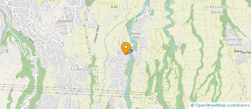 localisation de l'entreprise ASSOCIATION POUR LE DEVELOPPEMENT D'ACTIVITES SPORTIVES SOCIO-EDUCATIVES ET CULTURELLES A LA RAVINE COCO  SAINTE-MARIE