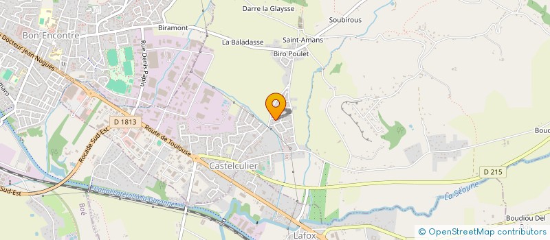 localisation de l'entreprise ASSOCIATION POUR LE DEVELOPPEMENT D'IGUEZET  CASTELCULIER