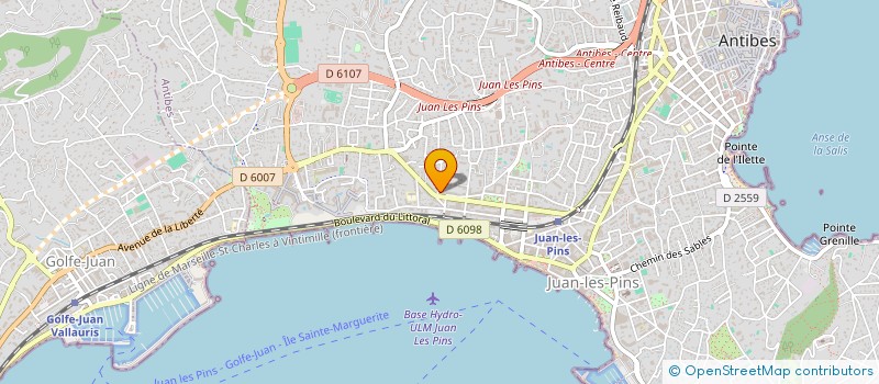 localisation de l'entreprise ASSOCIATION POUR LE DEVELOPPEMENT D'UNE ENFANCE PROTEGEE (ADEP) à ANTIBES
