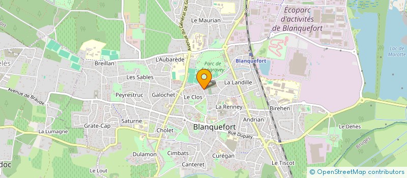 localisation de l'entreprise ASSOCIATION POUR LE DEVELOPPEMENT DE COMPETENCES ET DE VALEURS PROFESSIONNELLES à BLANQUEFORT