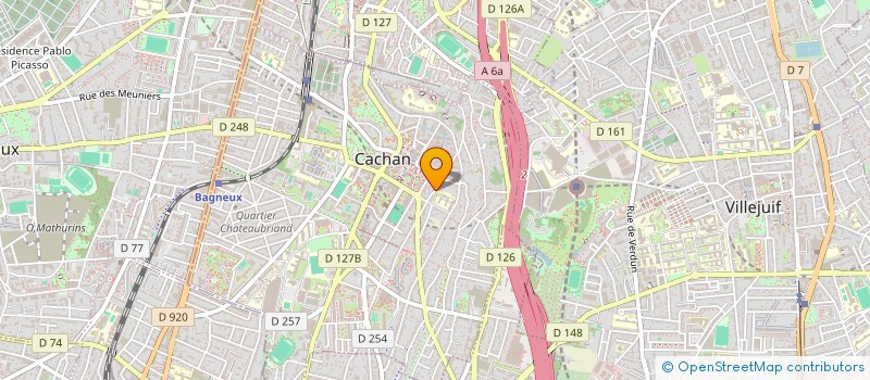 localisation de l'entreprise ASSOCIATION POUR LE DEVELOPPEMENT DE FALEYA à CACHAN