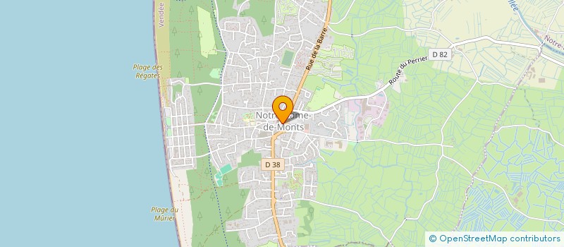 localisation de l'entreprise ASSOCIATION POUR LE DEVELOPPEMENT DE JUMELAGES NATIONAUX ET INTERNATIONAUX à NOTRE-DAME-DE-MONTS