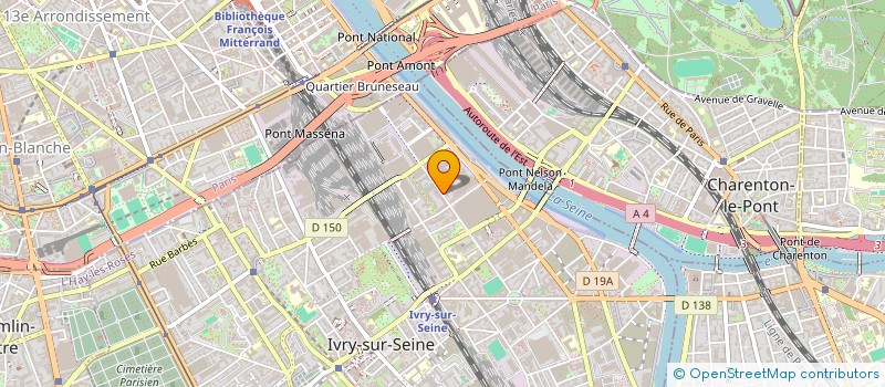 localisation de l'entreprise ASSOCIATION POUR LE DEVELOPPEMENT DE KEMBELE EN FRANCE  IVRY-SUR-SEINE