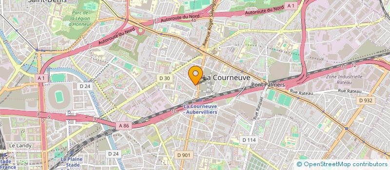 localisation de l'entreprise ASSOCIATION POUR LE DEVELOPPEMENT DE KOROMBA MALI à LA COURNEUVE