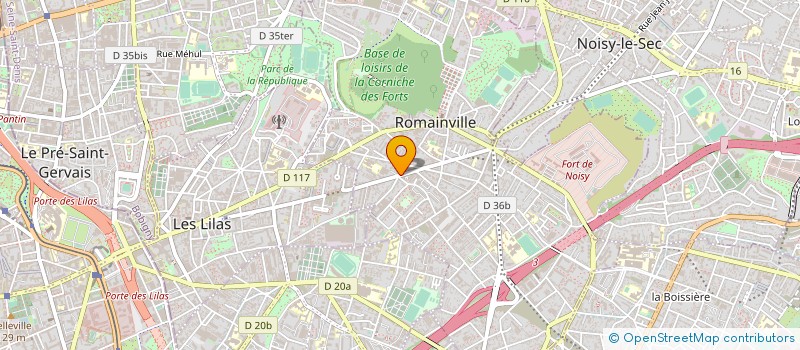 localisation de l'entreprise ASSOCIATION POUR LE DEVELOPPEMENT DE L ACTIVITE DES RETRAITES EN SEINE ST DENIS à ROMAINVILLE
