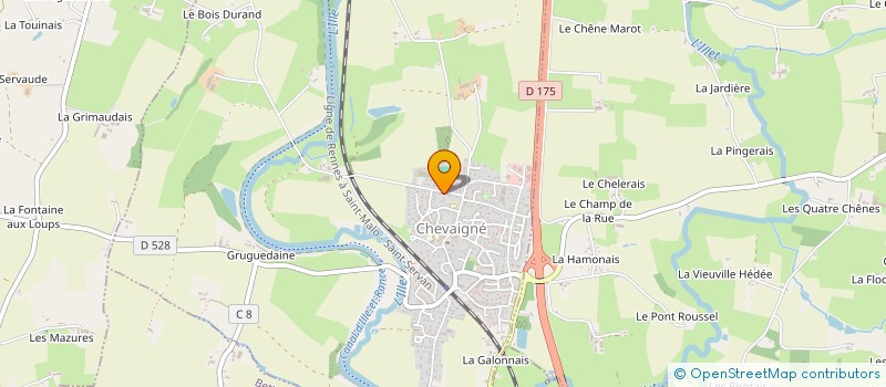 localisation de l'entreprise ASSOCIATION POUR LE DEVELOPPEMENT DE L'ANTHROPOLOGIE MEDIATIONNISTE (ADAM)  CHEVAIGNE