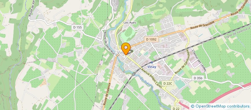 localisation de l'entreprise ASSOCIATION POUR LE DEVELOPPEMENT DE L'APICULTURE A VINAY  VINAY