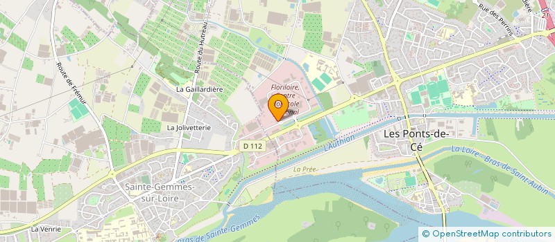 localisation de l'entreprise ASSOCIATION POUR LE DEVELOPPEMENT DE L'APICULTURE DES PAYS DE LA LOIRE  LES PONTS-DE-CE