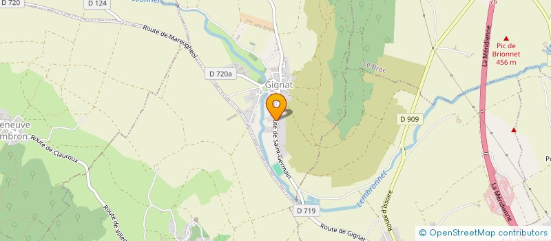 localisation de l'entreprise ASSOCIATION POUR LE DEVELOPPEMENT DE L APICULTURE MODERNE  GIGNAT