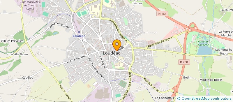 localisation de l'entreprise ASSOCIATION POUR LE DEVELOPPEMENT DE L ECONOMIE SOCIALE ET SOLIDAIRE EN CENTRE BRETAGNE à LOUDEAC