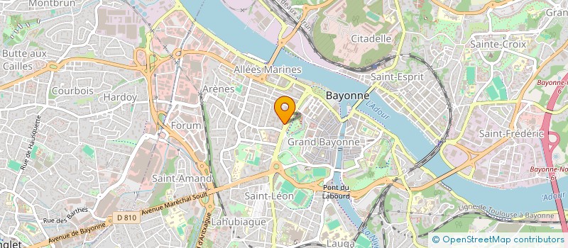 localisation de l'entreprise ASSOCIATION POUR LE DEVELOPPEMENT DE L'EDUCATION THERAPEUTIQUE DANS LES MALADIES CARDIO VASCULAIRES à BAYONNE