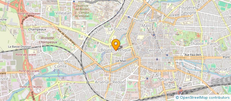 localisation de l'entreprise ASSOCIATION POUR LE DEVELOPPEMENT DE L'EMPLOI AGRICOLE ET RURAL 35  RENNES