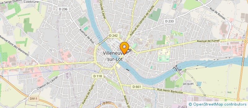 localisation de l'entreprise ASSOCIATION POUR LE DEVELOPPEMENT DE L' EMPLOI AGRICOLE ET RURAL 47 (ADEAR 47)  VILLENEUVE-SUR-LOT