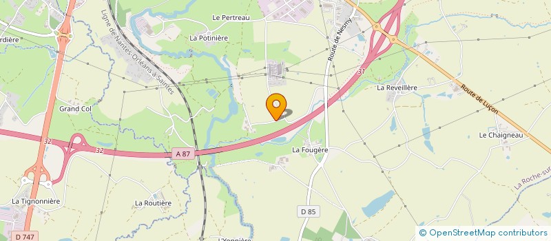 localisation de l'entreprise ASSOCIATION POUR LE DEVELOPPEMENT DE L'EMPLOI AGRICOLE ET RURAL EN VENDEE à ROCHE SUR YON (LA)