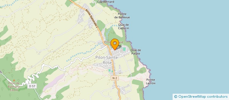 localisation de l'entreprise ASSOCIATION POUR LE DEVELOPPEMENT DE L'EMPLOI DANS LE SUD SAUVAGE à SAINTE-ROSE