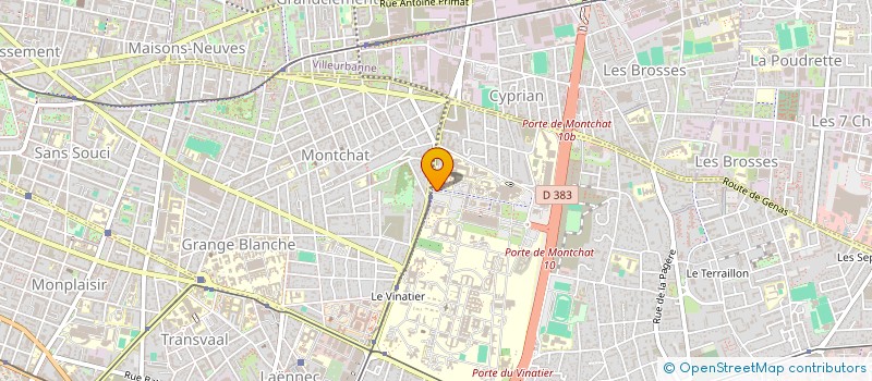 localisation de l'entreprise ASSOCIATION POUR LE DEVELOPPEMENT DE L'ENSEIGNEMENT DE LA RECHERCHE ET DES SOINS EN PEDIATRIE  BRON