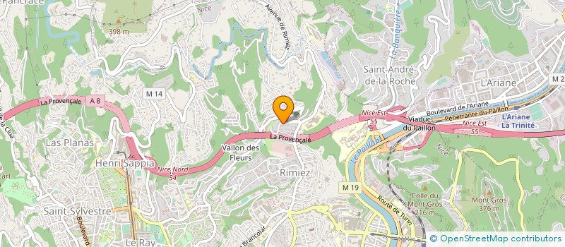 localisation de l'entreprise ASSOCIATION POUR LE DEVELOPPEMENT DE L ENSEIGNEMENT ET DE LA RECHERCHE EN ANESTHESIE REANIMATION DANS LA REGION PACA à NICE