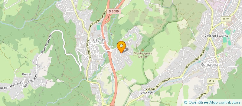 localisation de l'entreprise ASSOCIATION POUR LE DEVELOPPEMENT DE L'ENSEIGNEMENT ET DE LA RECHERCHE EN MEDECINE PHYSIQUE ET READAPTATION  CEYRAT