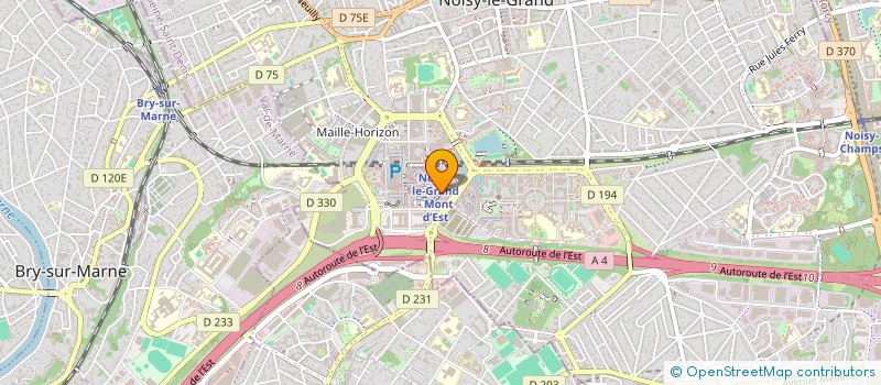 localisation de l'entreprise ASSOCIATION POUR LE DEVELOPPEMENT DE L'ENTRAIDE ET DE LA SOLIDARITE INTERNATIONALE  NOISY-LE-GRAND