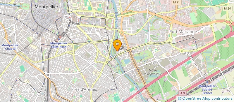 localisation de l'entreprise ASSOCIATION POUR LE DEVELOPPEMENT DE L'ENTREPRENEURIAT EN AFRIQUE à MONTPELLIER