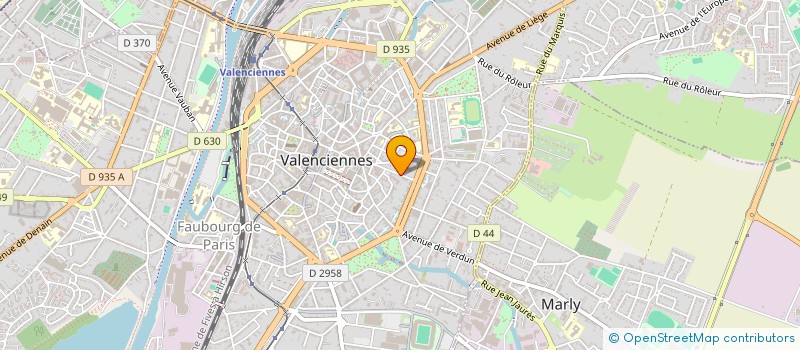 localisation de l'entreprise ASSOCIATION POUR LE DEVELOPPEMENT DE L'OFFRE DE SOINS DANS LE HAINAUT à VALENCIENNES