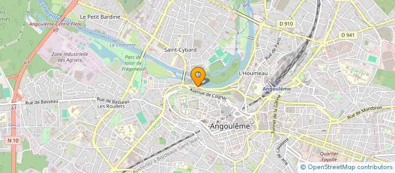 localisation de l'entreprise ASSOCIATION POUR LE DEVELOPPEMENT DE LA BANDE DESSINEE A ANGOULEME à ANGOULEME