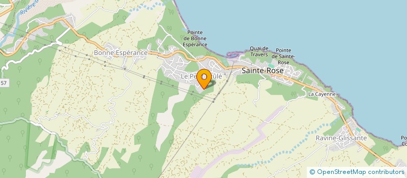 localisation de l'entreprise ASSOCIATION POUR LE DEVELOPPEMENT DE LA COTE EST à SAINTE-ROSE