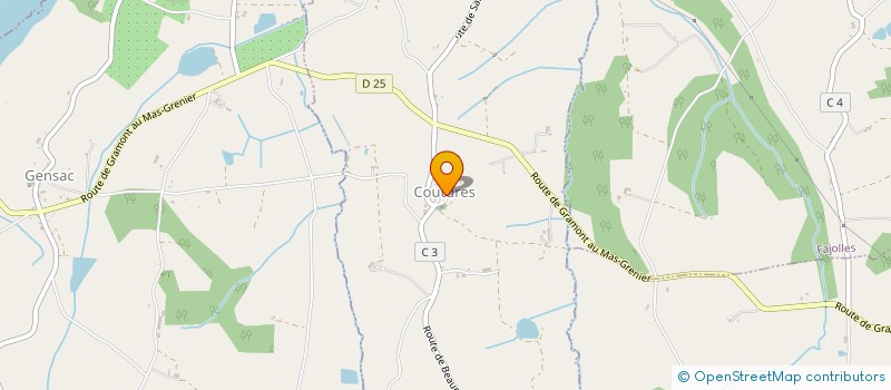 localisation de l'entreprise ASSOCIATION POUR LE DEVELOPPEMENT DE LA CULTURE, DES ARTS ET DU PATRIMOINE  CASTELMAYRAN