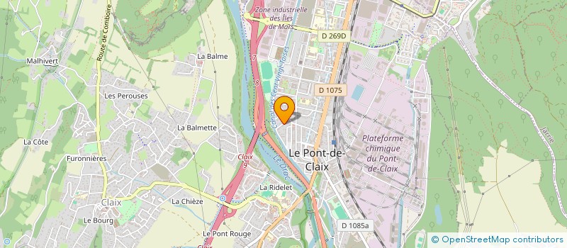 localisation de l'entreprise ASSOCIATION POUR LE DEVELOPPEMENT DE LA FORMATION EN STERILISATION DES PROFESSIONNELS DE SANTE RHONE ALPES  LE PONT-DE-CLAIX