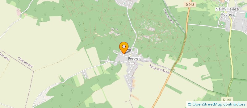 localisation de l'entreprise ASSOCIATION POUR LE DEVELOPPEMENT DE LA MASSOTHERAPIE EN FRANCE  CHAMPCUEIL