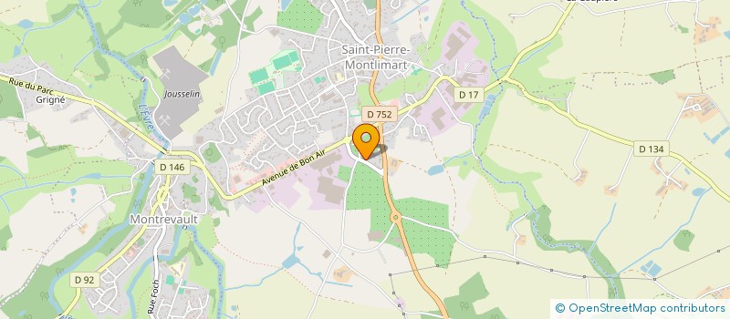 localisation de l'entreprise ASSOCIATION POUR LE DEVELOPPEMENT DE LA MAUGES  BEAUPREAU-EN-MAUGES