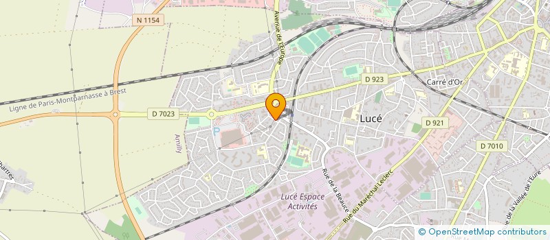 localisation de l'entreprise ASSOCIATION POUR LE DEVELOPPEMENT DE LA MEDECINE ET DU SPORT EN EURE ET LOIRE (A.D.M.S 28) à LUCE